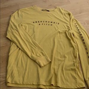 Mustard yellow Abercrombie long sleeve top
